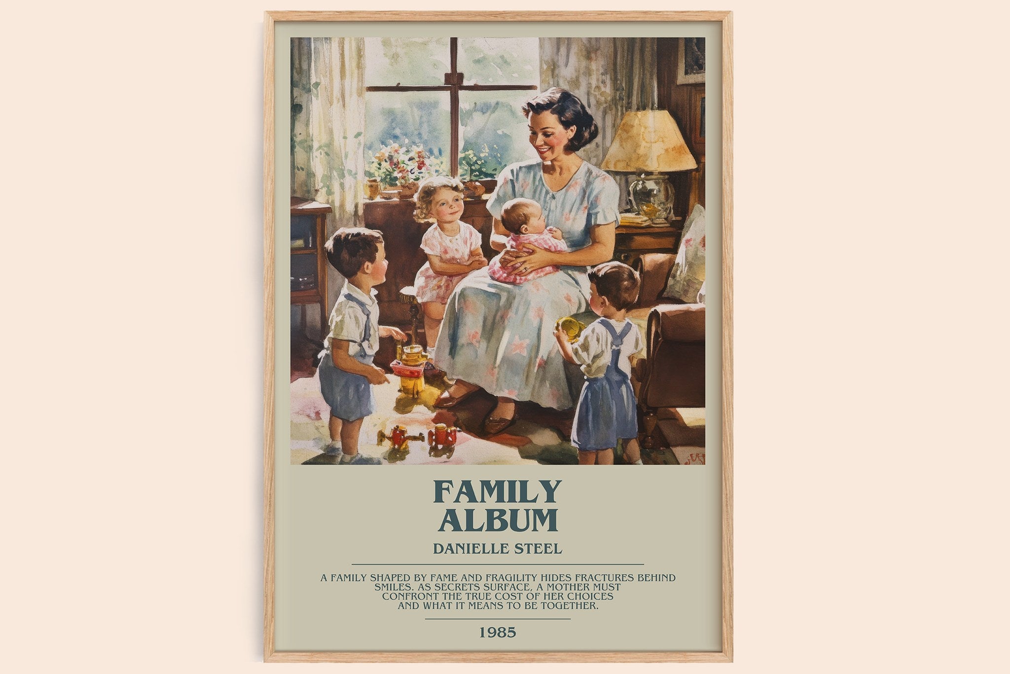 Family Album Bookish Wall Art by Danielle Steel