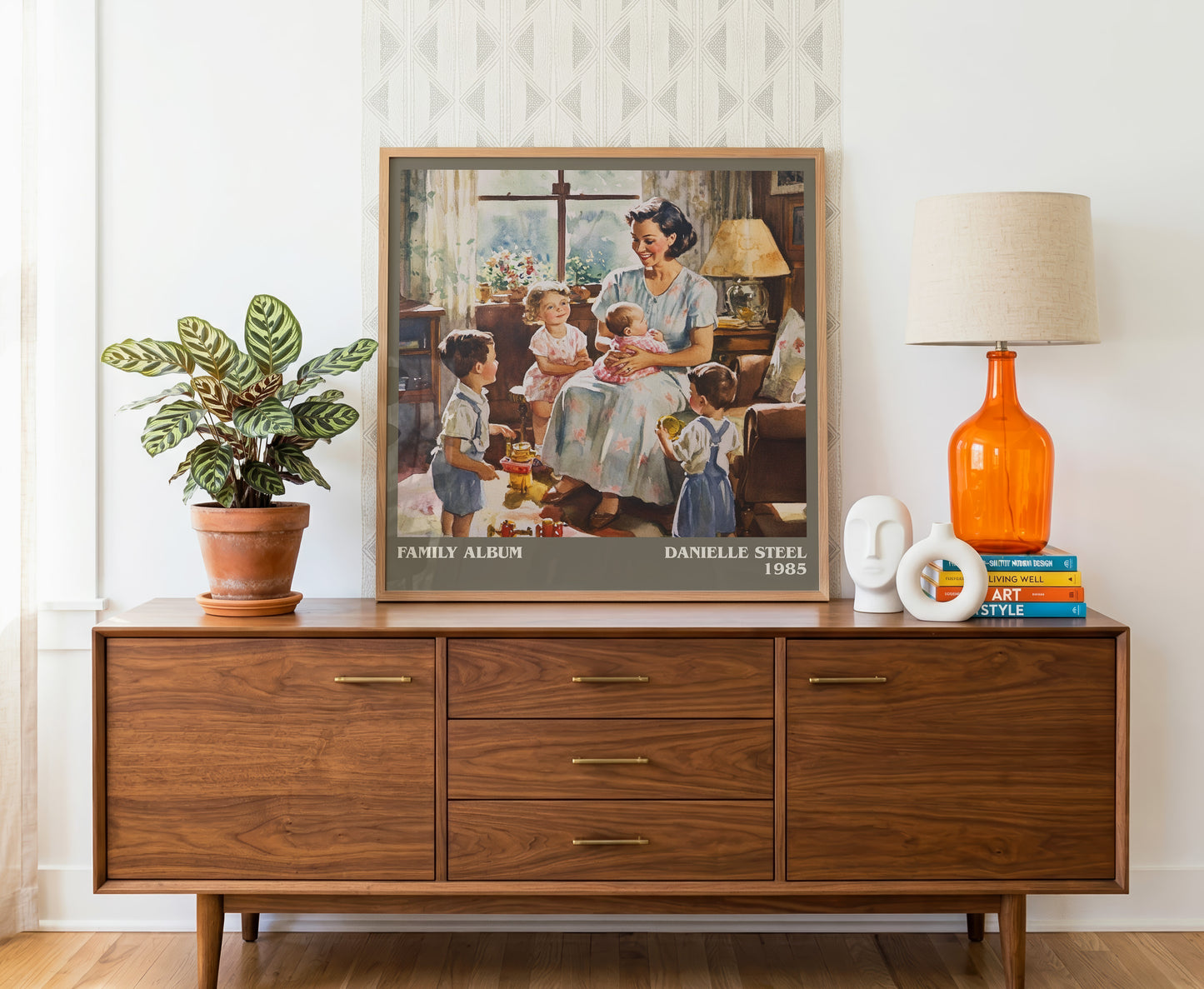 Family Album literary literary print detail – Danielle Steel book art