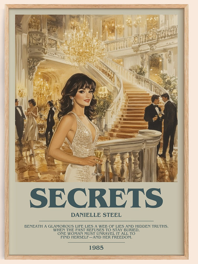 Secrets Bookish Wall Art by Danielle Steel