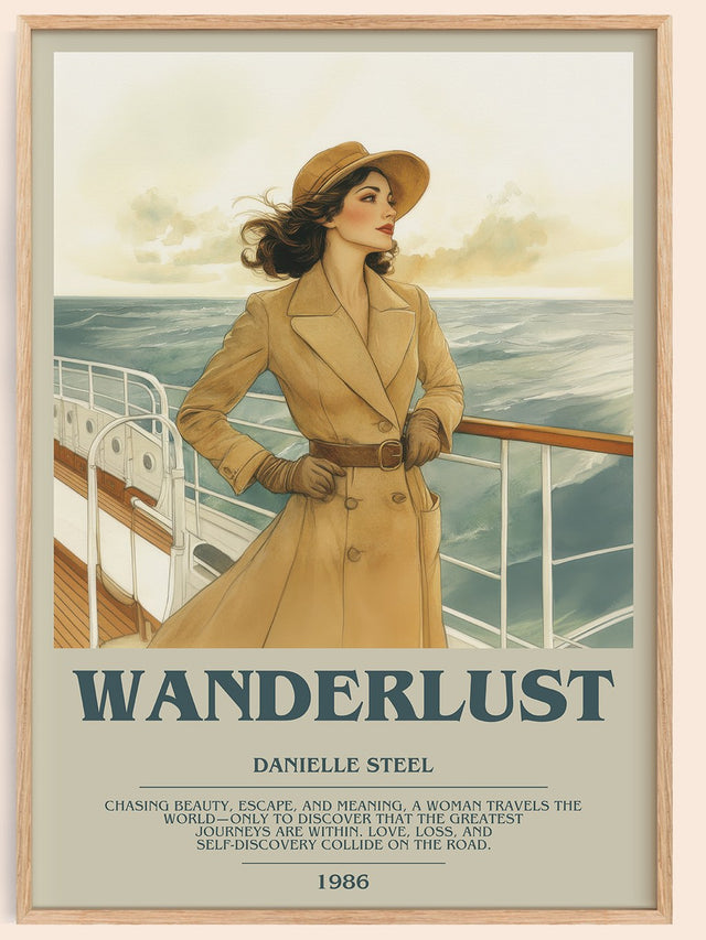 Wanderlust Bookish Wall Art by Danielle Steel