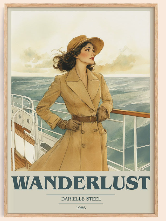 Wanderlust Book Cover Poster by Danielle Steel