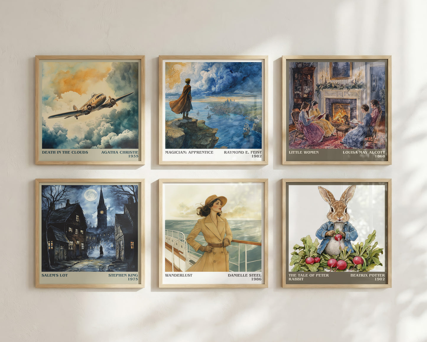 Wanderlust literary book poster framed on wall – romance wall art