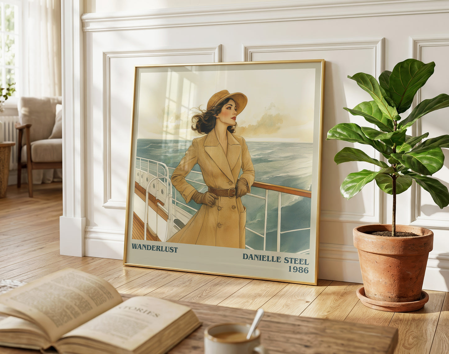 Wanderlust literary poster paired in gallery wall – literary art prints