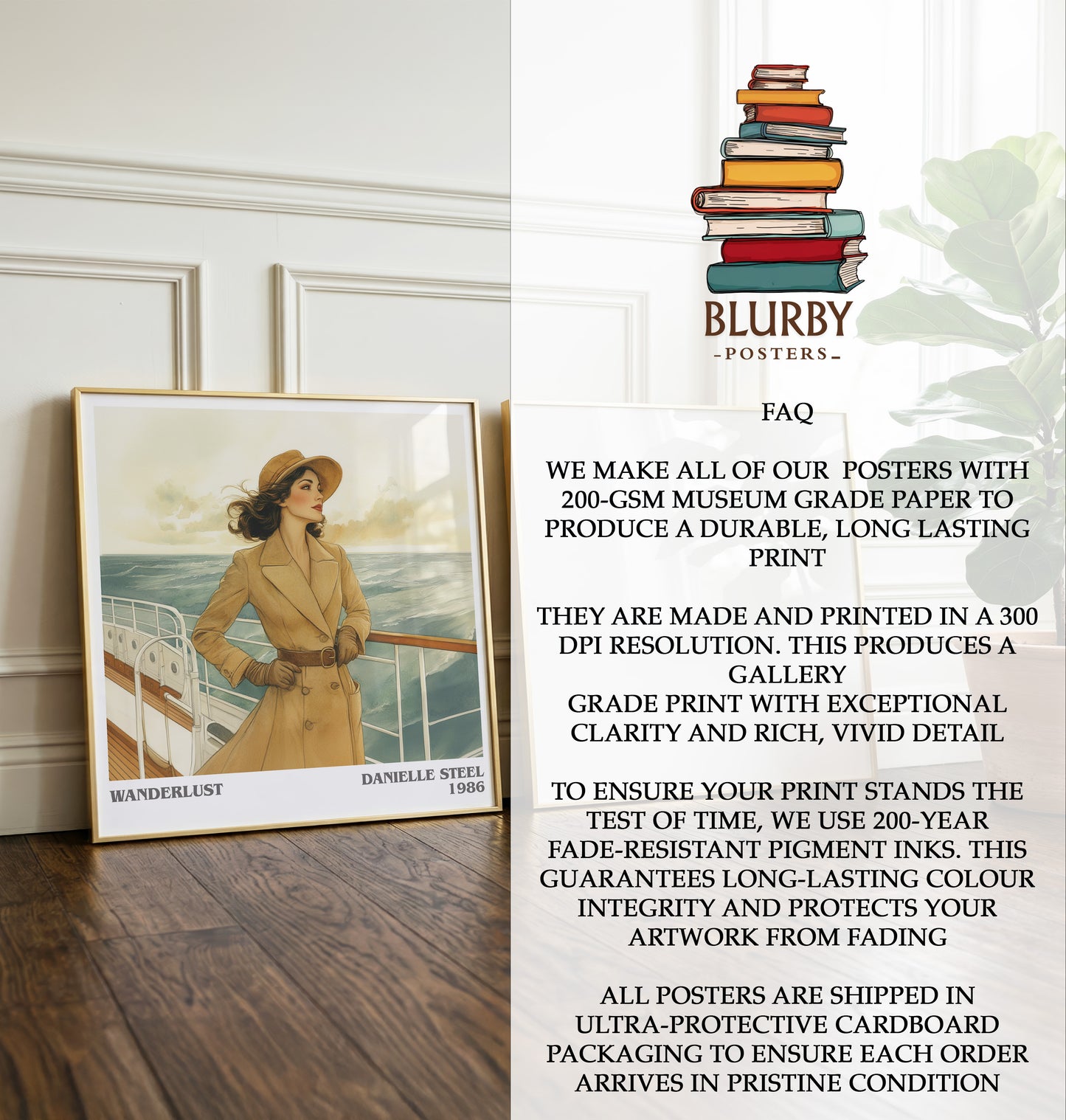 Wanderlust Literary Art Print by Danielle Steel