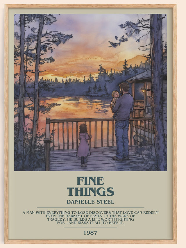 Fine Things Bookish Wall Art by Danielle Steel