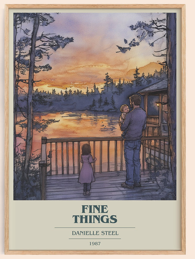 Fine Things Book Cover Poster by Danielle Steel