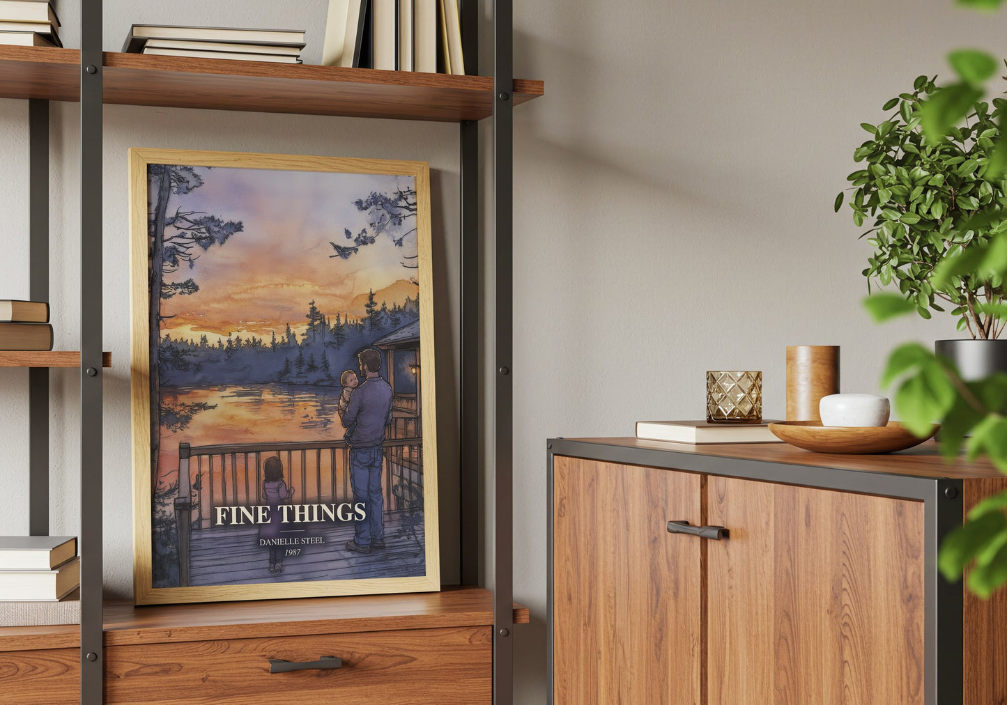 Fine Things book watercolour illustration paper finish options – matte satin gloss