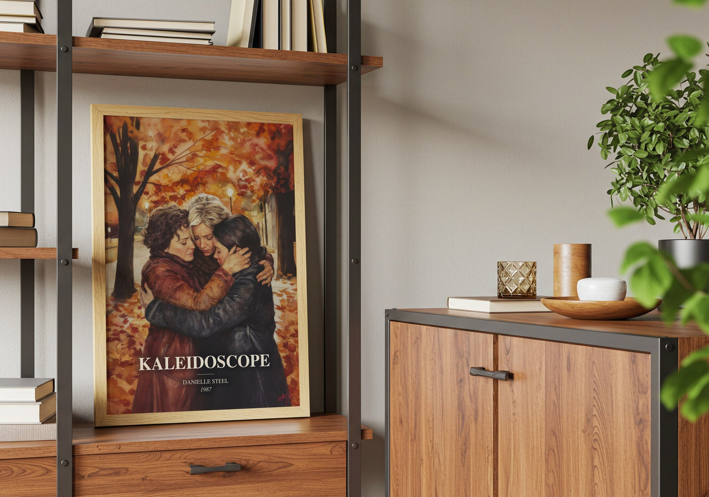 Kaleidoscope book watercolour illustration paper finish options – matte satin gloss