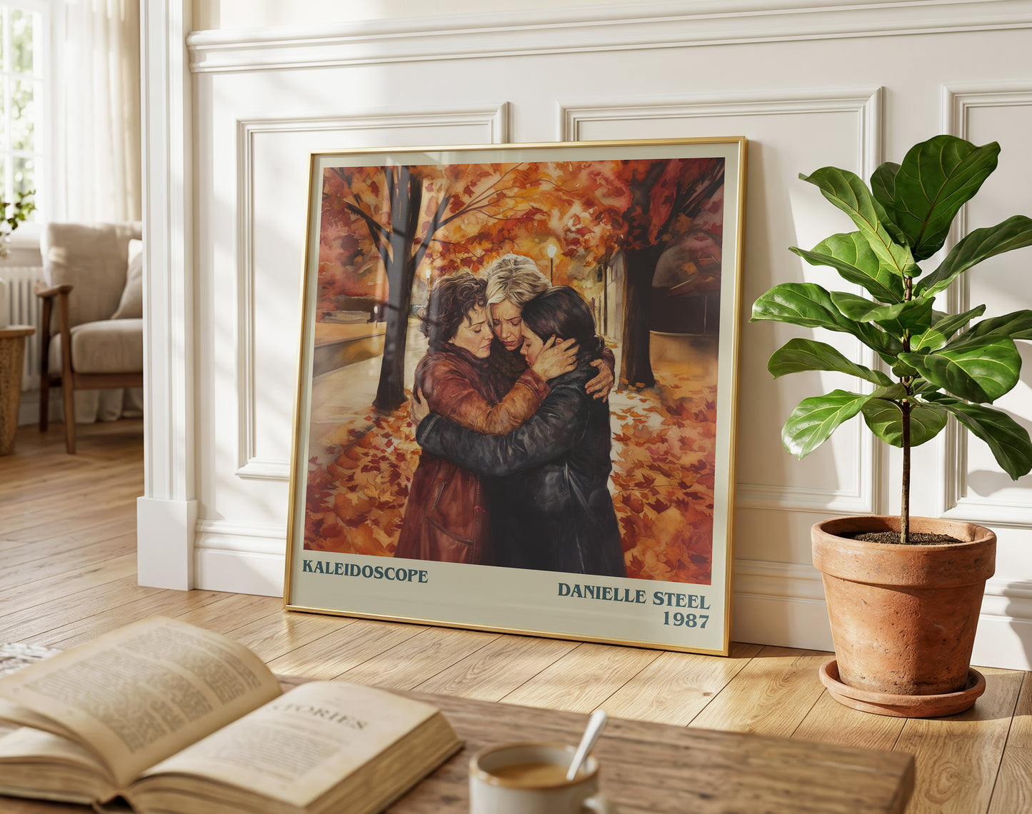 Kaleidoscope literary poster paired in gallery wall – literary art prints