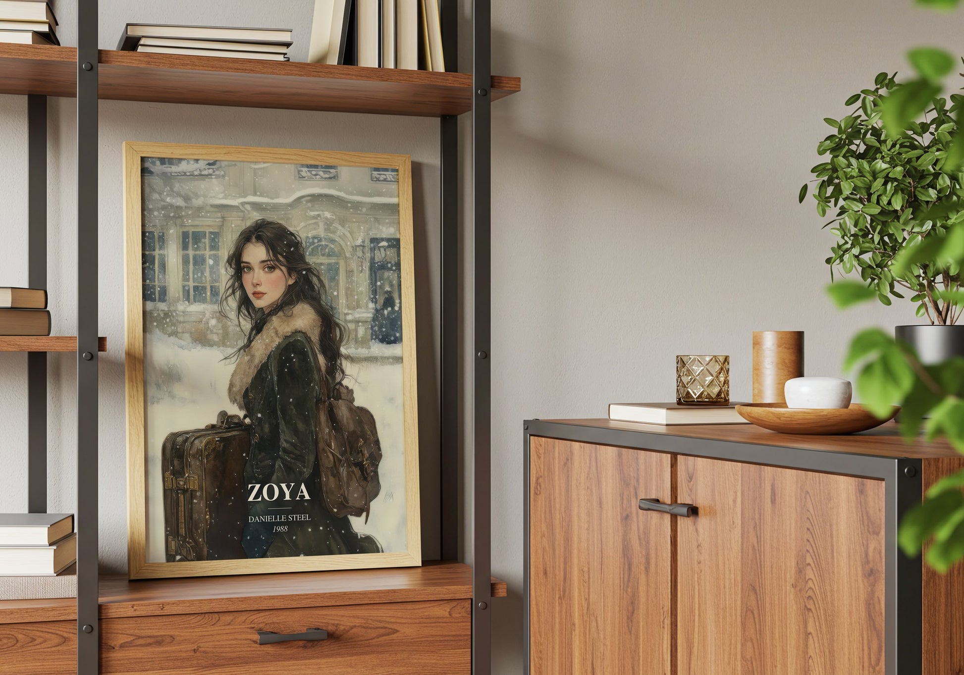 Zoya book watercolour illustration paper finish options – matte satin gloss