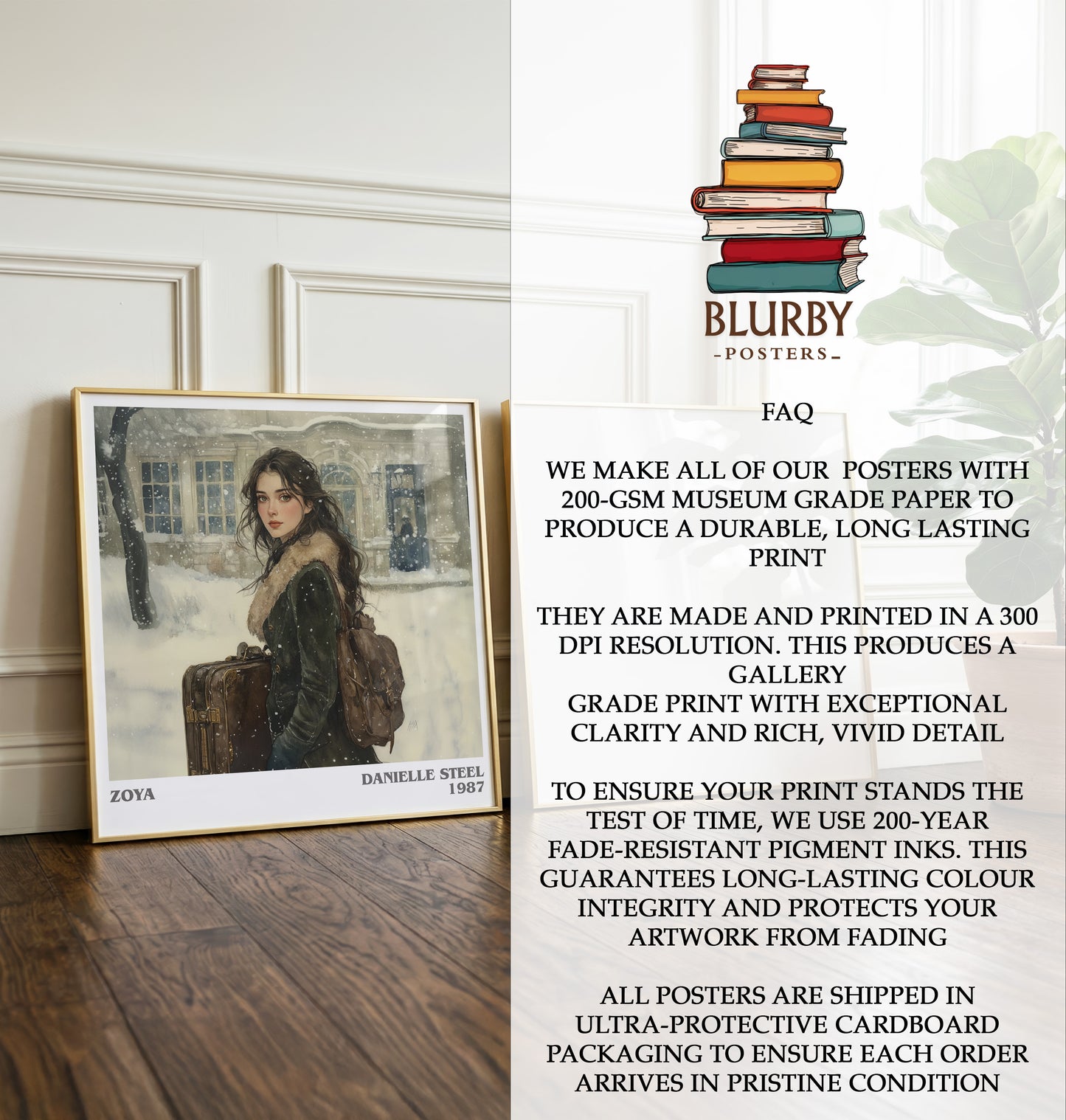 Zoya Literary Art Print by Danielle Steel
