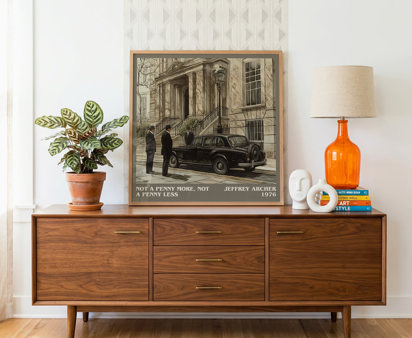 Not a Penny More, Not a Penny Less literary literary print detail – Jeffrey Archer book art