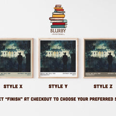 Shall We Tell the President? Literary Art Print by Jeffrey Archer – Style X, Y and Z square prints side by side – choose your finish