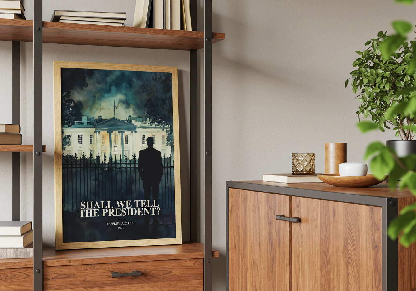 Shall We Tell The President? book watercolour illustration paper finish options – matte satin gloss
