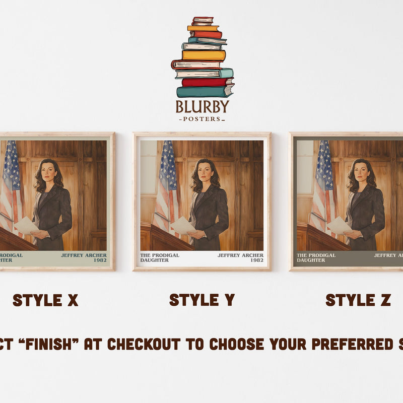 The Prodigal Daughter literary art print colour and style options – Jeffrey Archer book art