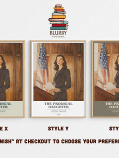 The Prodigal Daughter Book Cover Poster by Jeffrey Archer – Style X, Y and Z side by side – choose your finish