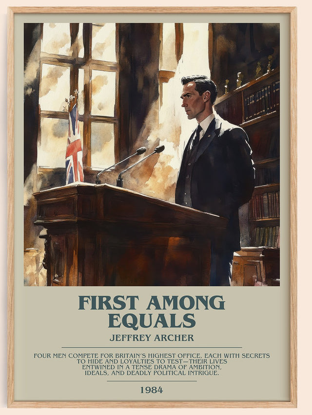 First Among Equals Bookish Wall Art by JEFFREY ARCHER