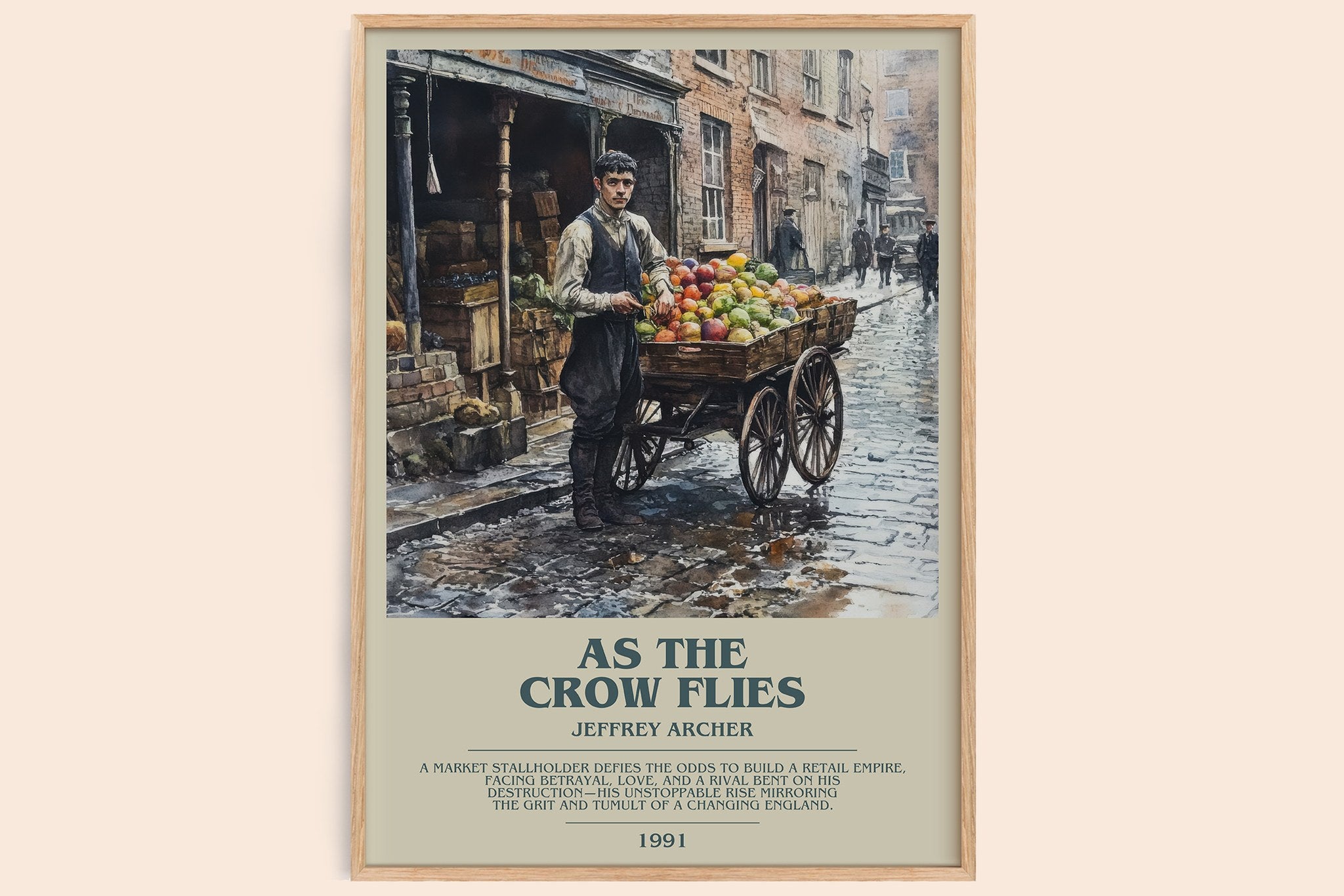 As the Crow Flies Bookish Wall Art by Jeffrey Archer