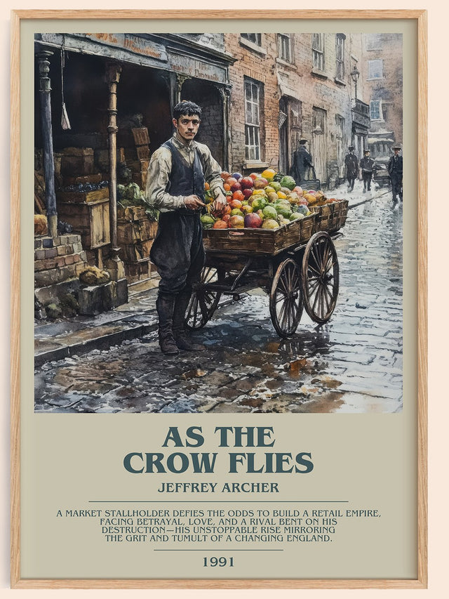 As the Crow Flies Bookish Wall Art by Jeffrey Archer