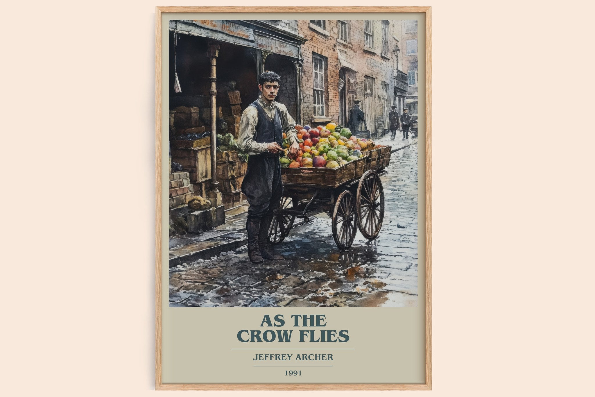 As the Crow Flies Book Cover Poster by Jeffrey Archer