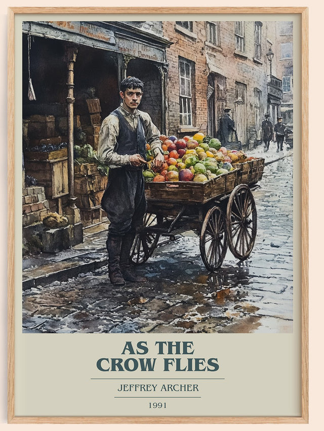 As the Crow Flies Book Cover Poster by Jeffrey Archer