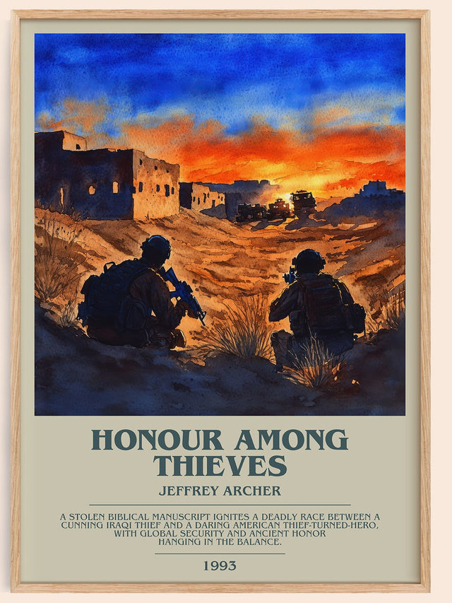 Honour Among Thieves Bookish Wall Art by Jeffrey Archer