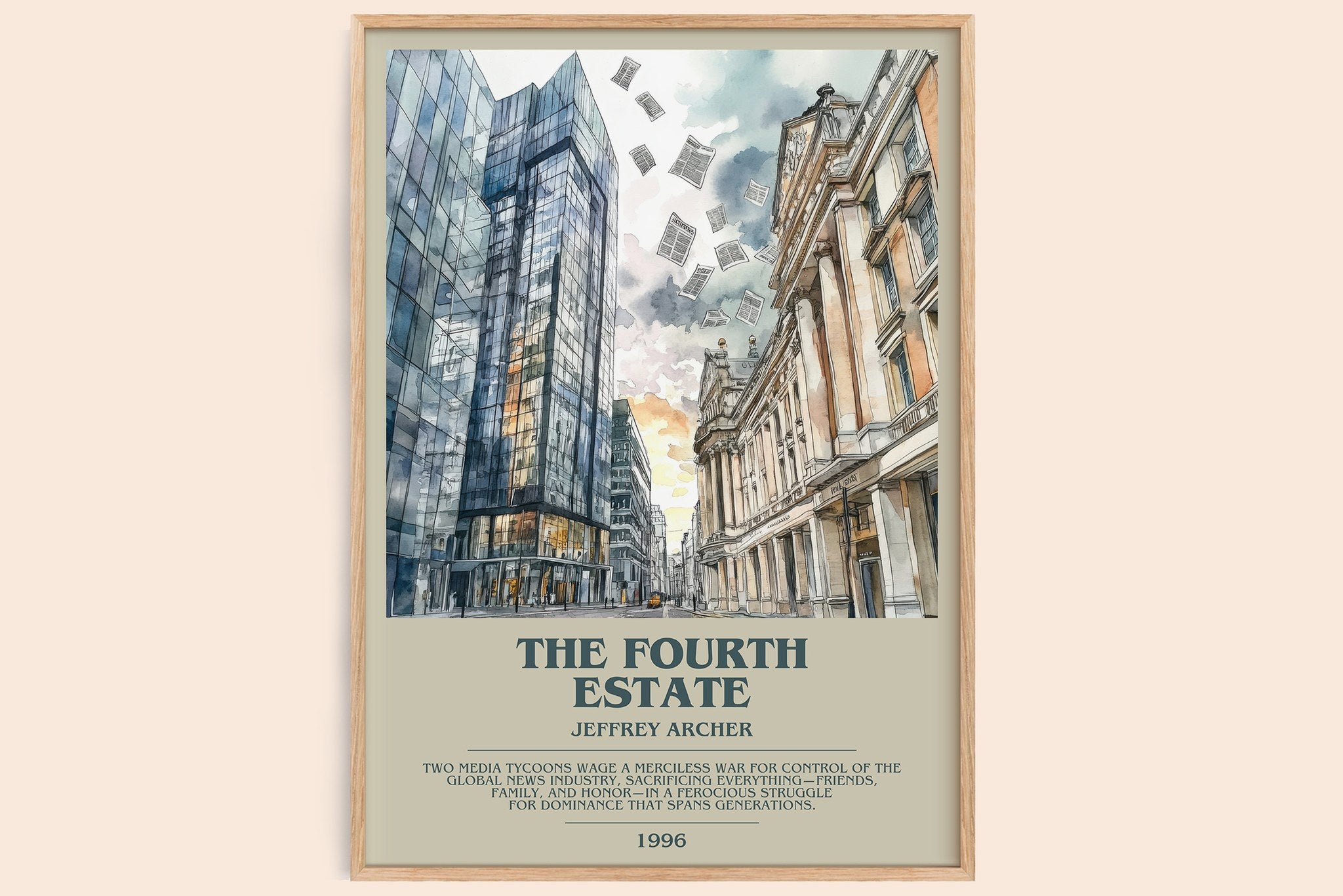 The Fourth Estate Bookish Wall Art by Jeffrey Archer