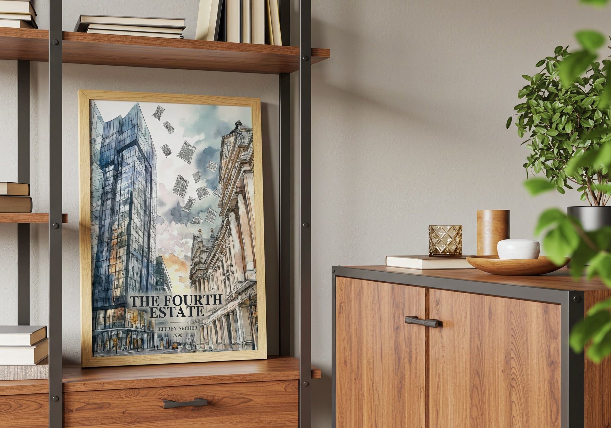 The Fourth Estate book watercolour illustration paper finish options – matte satin gloss