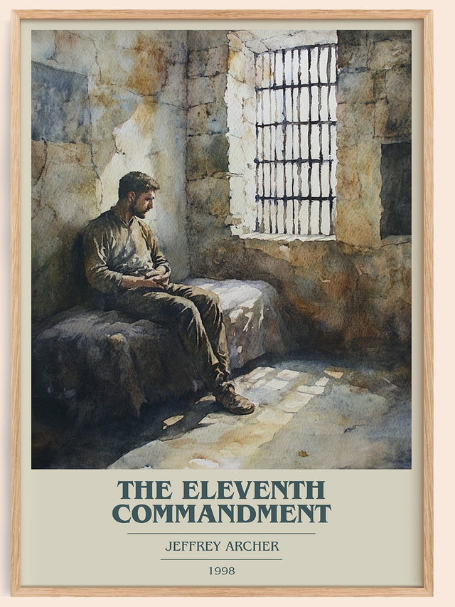 The Eleventh Commandment Book Cover Poster by Jeffrey Archer