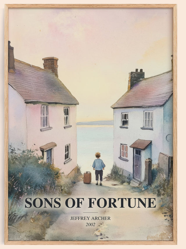Sons Of Fortune Book Watercolour Illustration by Jeffrey Archer