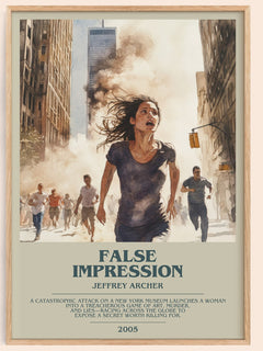 False Impression Bookish Wall Art by Jeffrey Archer – framed poster