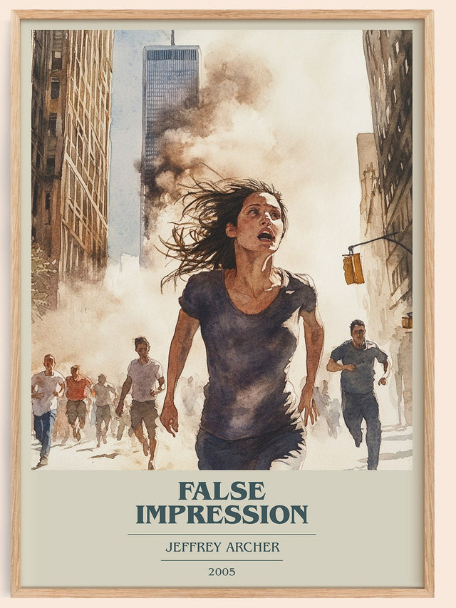 False Impression Book Cover Poster by Jeffrey Archer