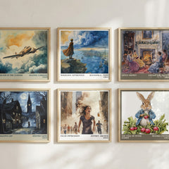False Impression Literary Art Print by Jeffrey Archer – square print in a six-frame gallery wall
