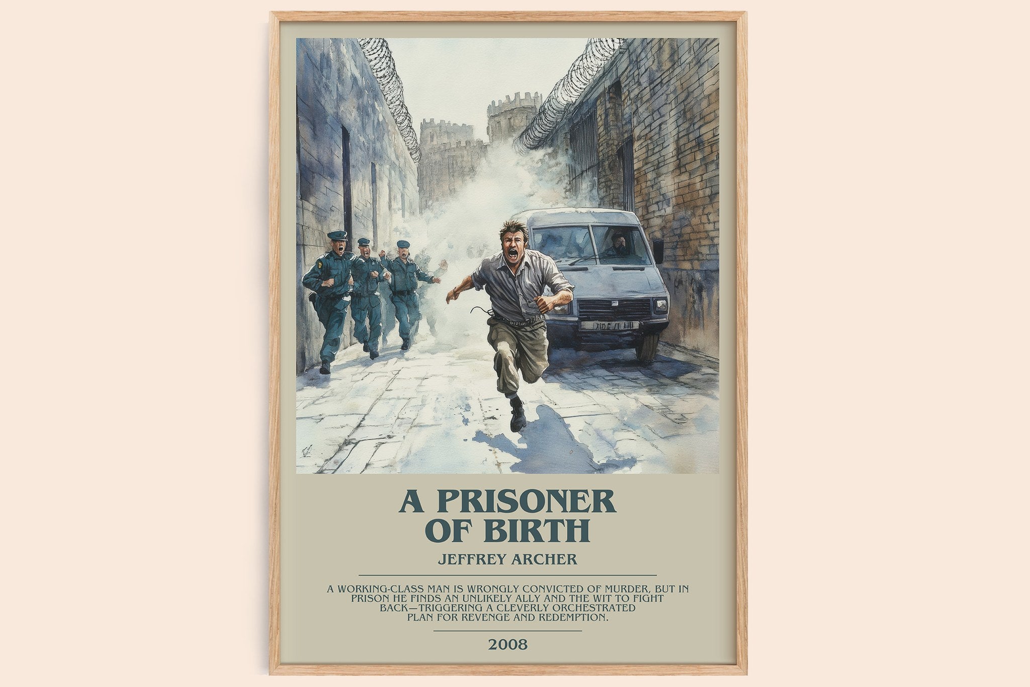 A Prisoner of Birth Bookish Wall Art by Jeffrey Archer