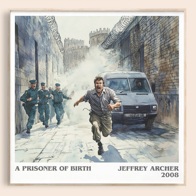 A Prisoner of Birth Literary Art Print by Jeffrey Archer