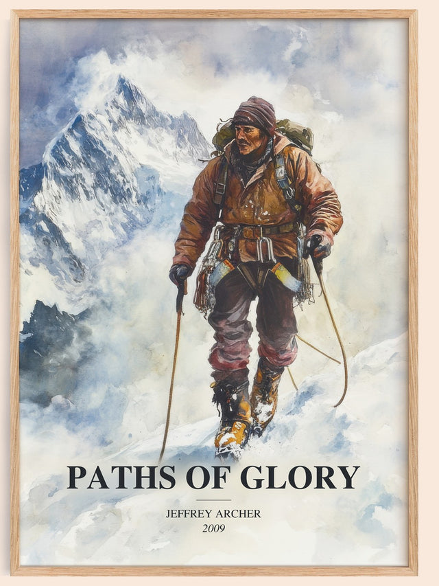Paths Of Glory Book Watercolour Illustration by Jeffrey Archer