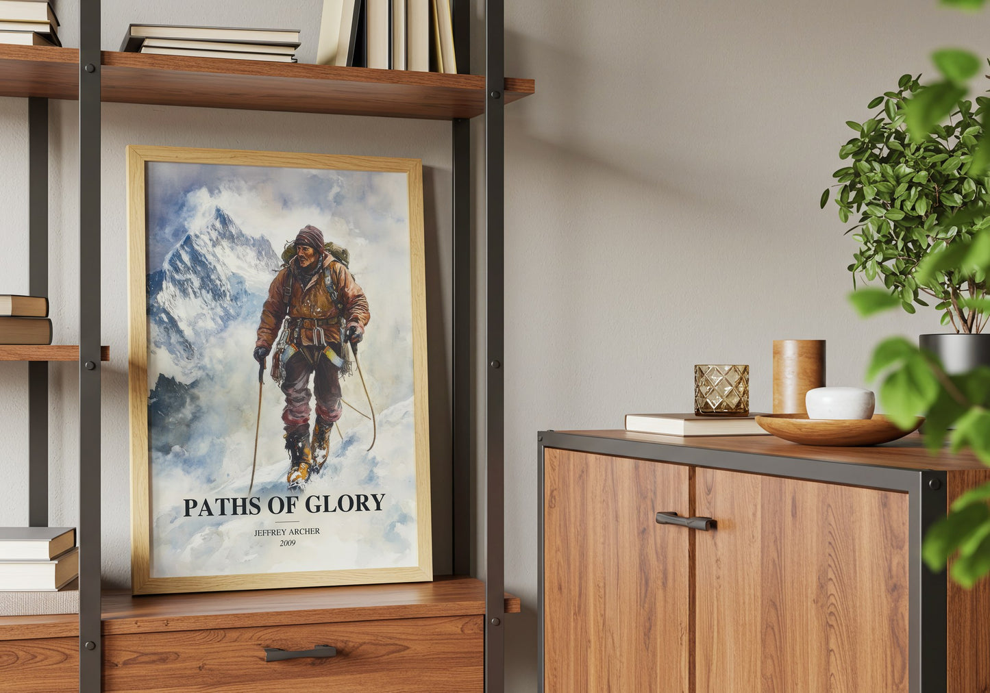 Paths Of Glory book watercolour illustration paper finish options – matte satin gloss