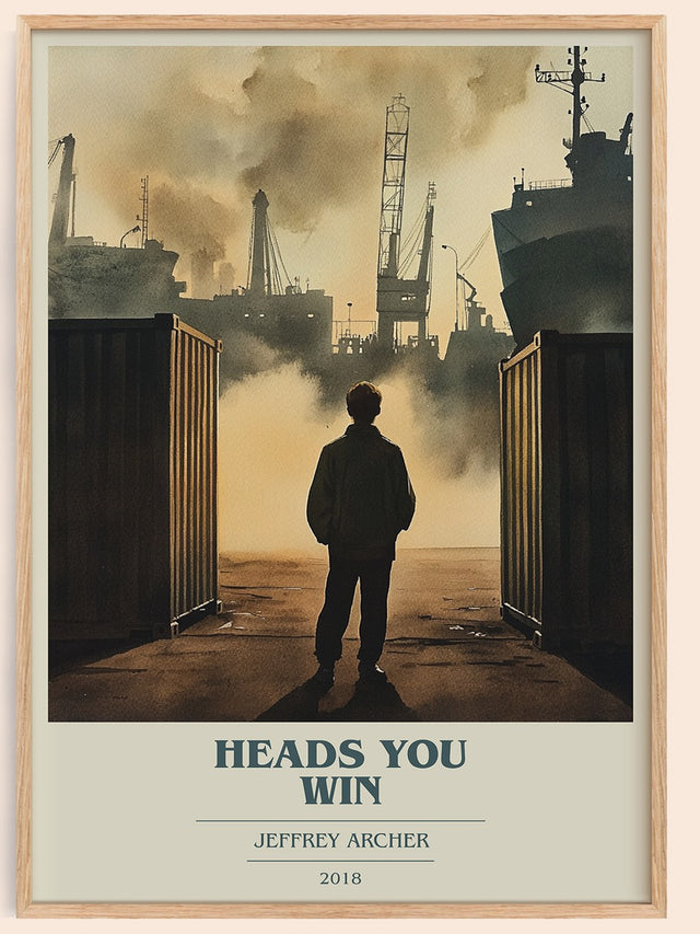 Heads You Win Book Cover Poster by Jeffrey Archer