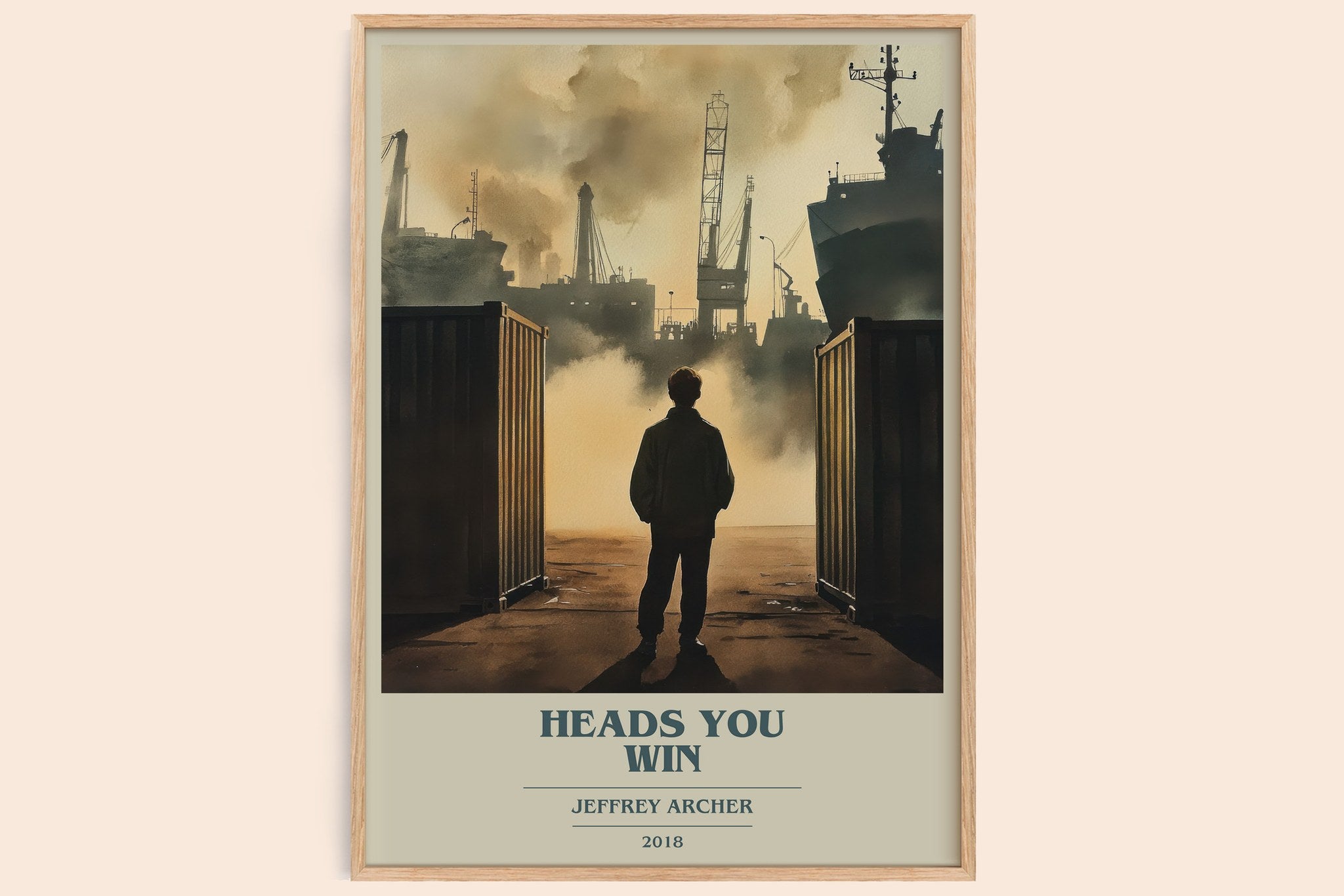 Heads You Win Book Cover Poster by Jeffrey Archer