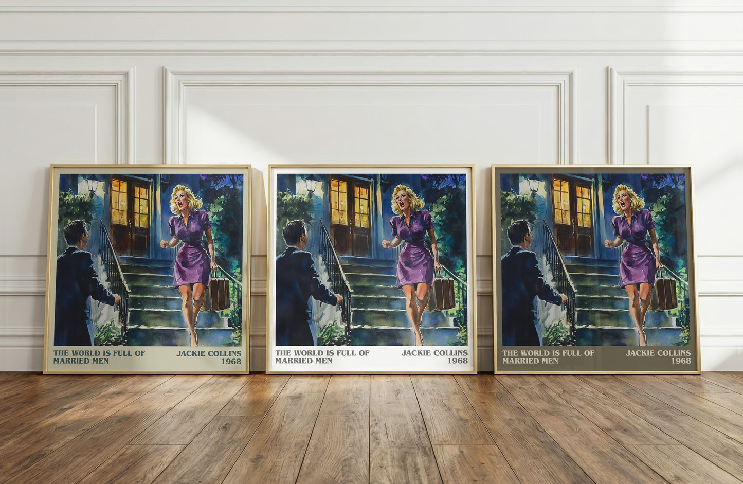 The World is Full of Married Men literary print framed by window – literary home decor