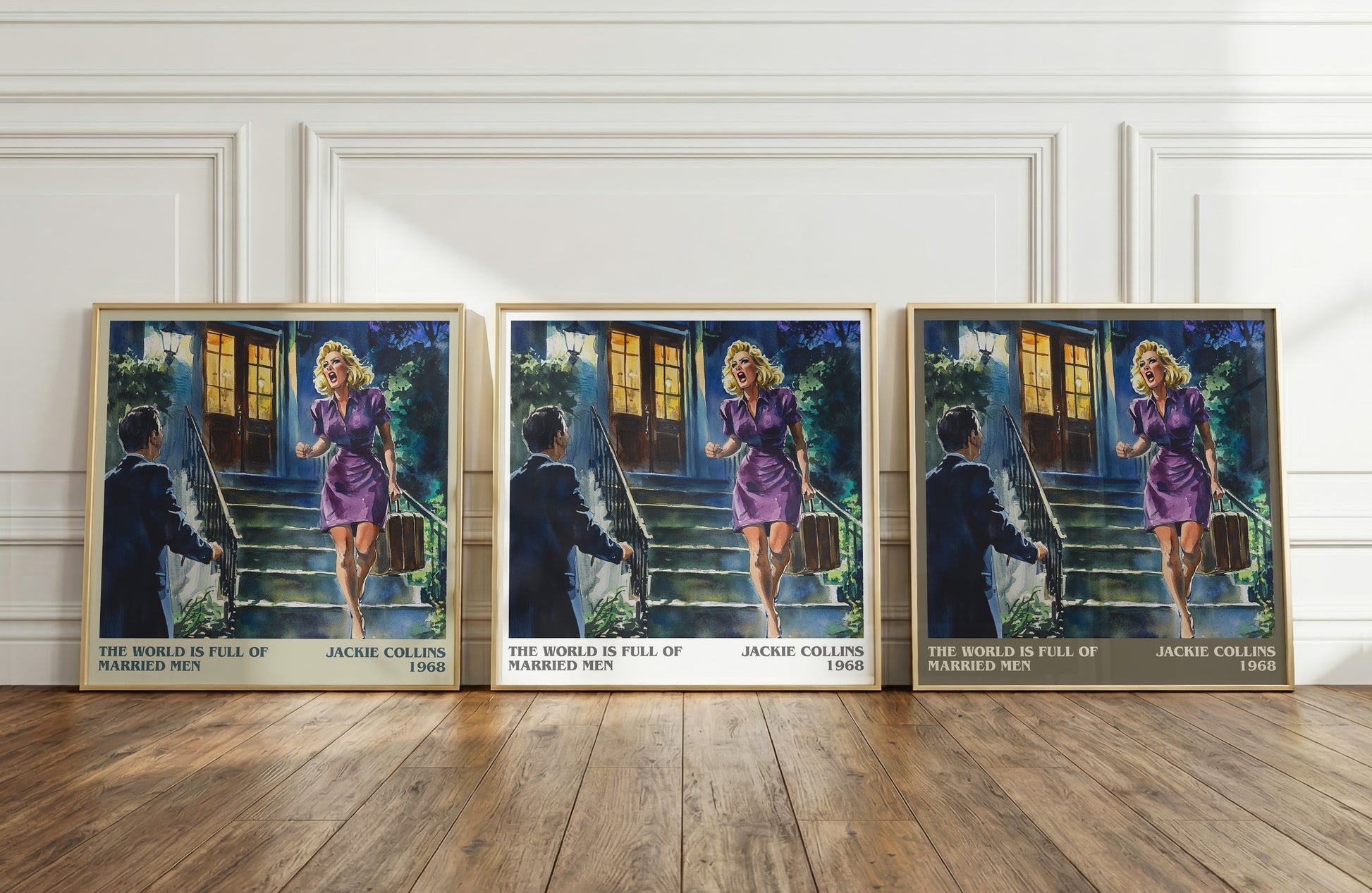 The World is Full of Married Men literary print framed by window – literary home decor