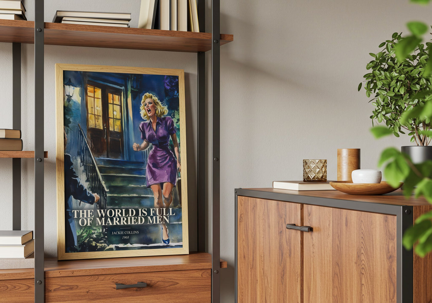 The World Is Full Of Married Men book watercolour illustration paper finish options – matte satin gloss