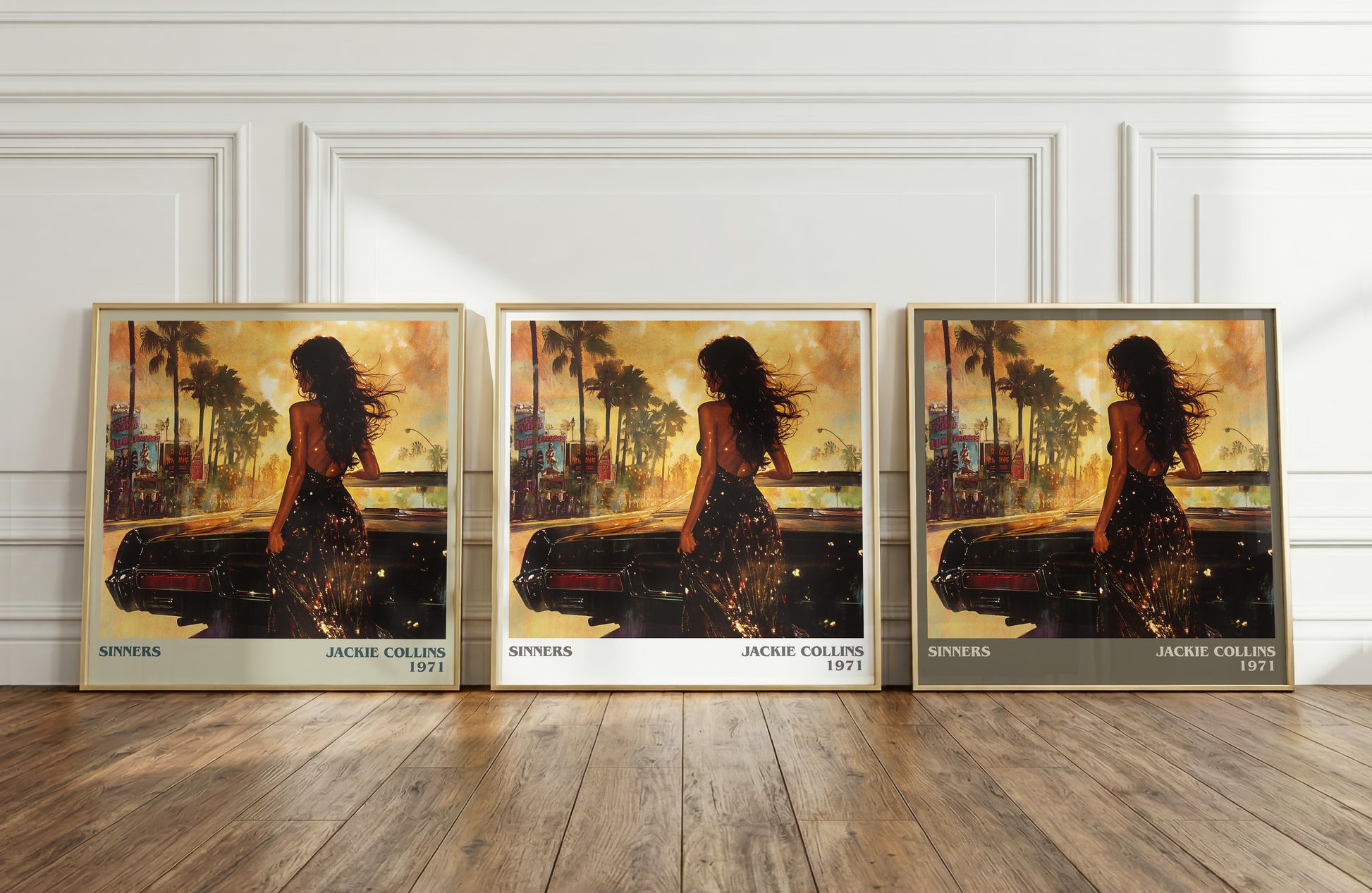 Sinners literary print framed by window – literary home decor