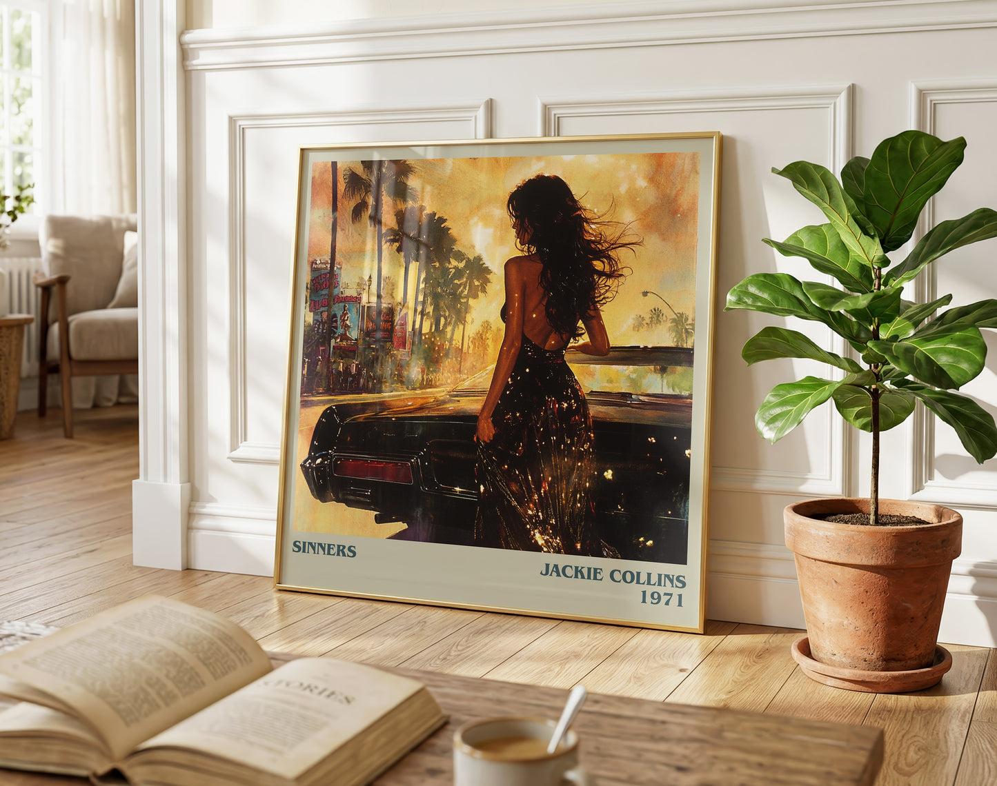 Sinners literary poster paired in gallery wall – literary art prints