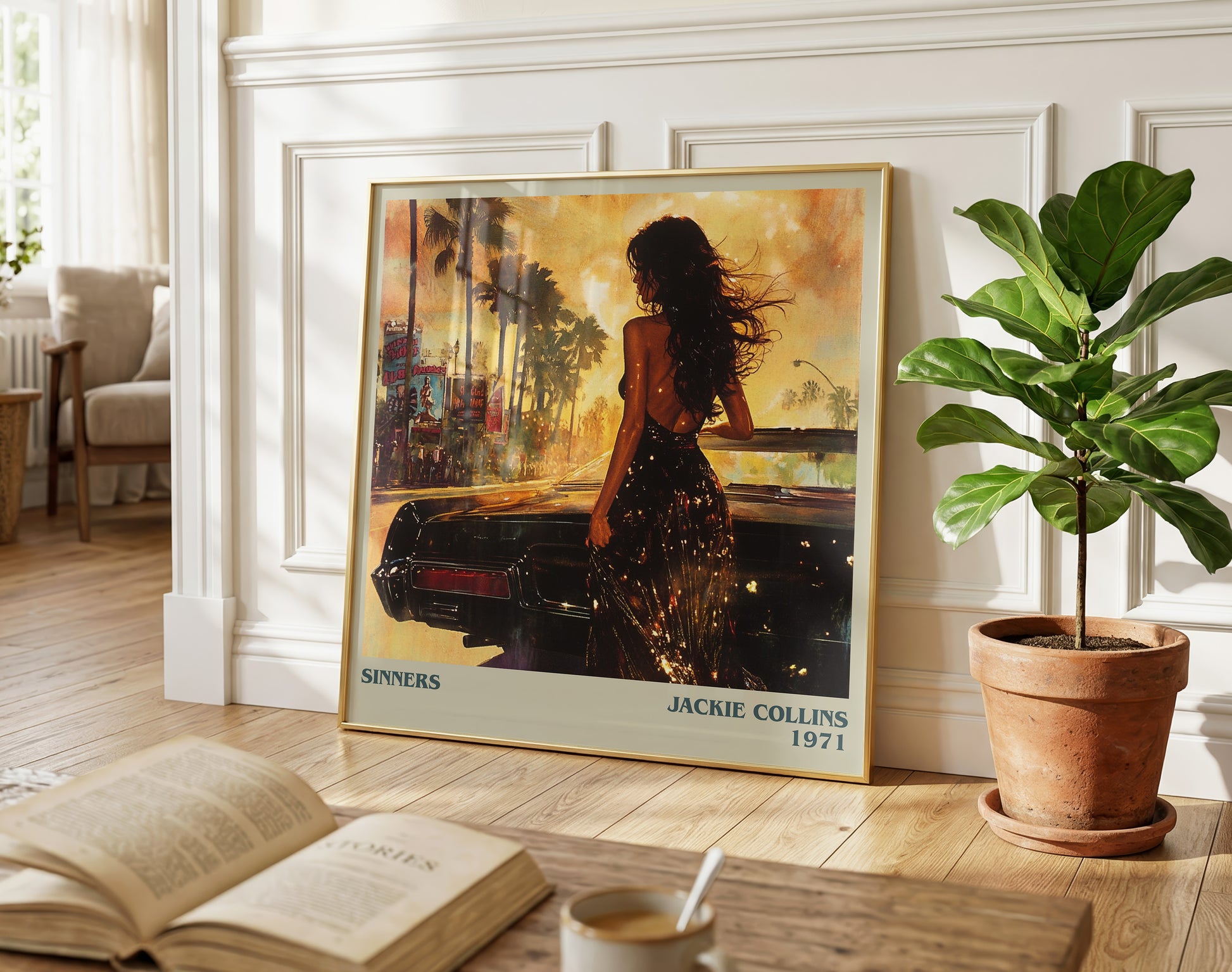 Sinners literary poster paired in gallery wall – literary art prints