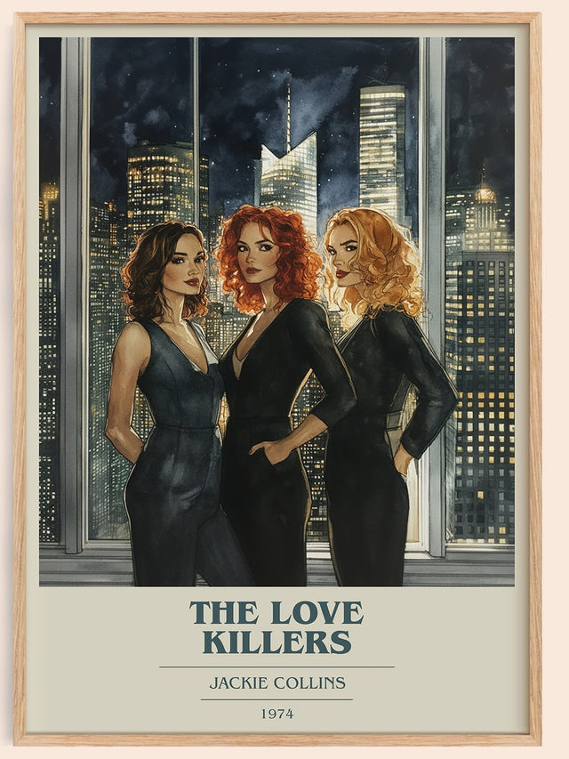 The Love Killers Book Cover Poster by Jackie Collins