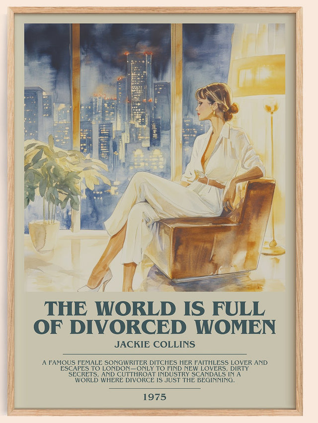 The World is Full of Divorced Women Bookish Wall Art by Jackie Collins