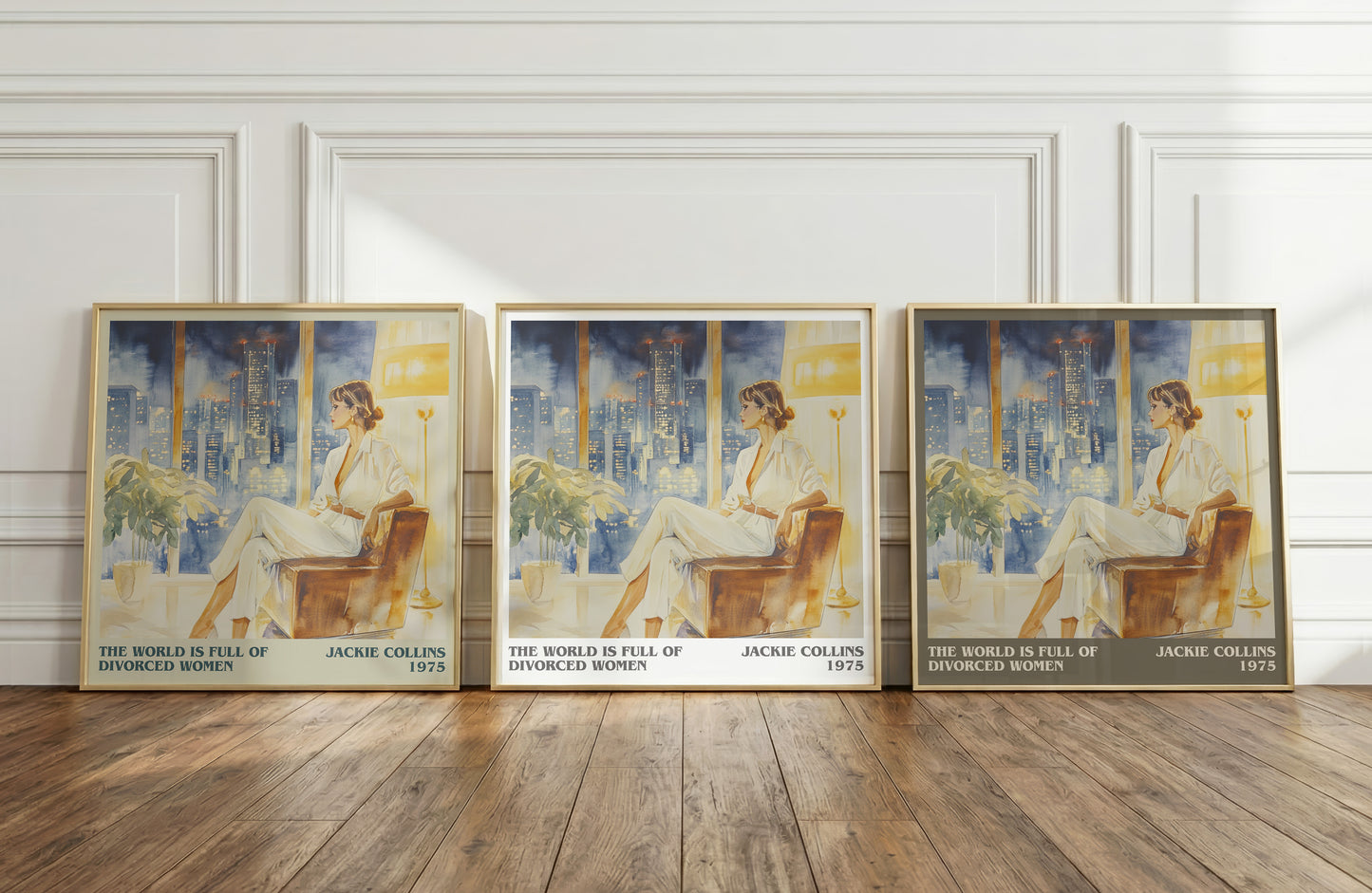 The World is Full of Divorced Women literary print framed by window – literary home decor