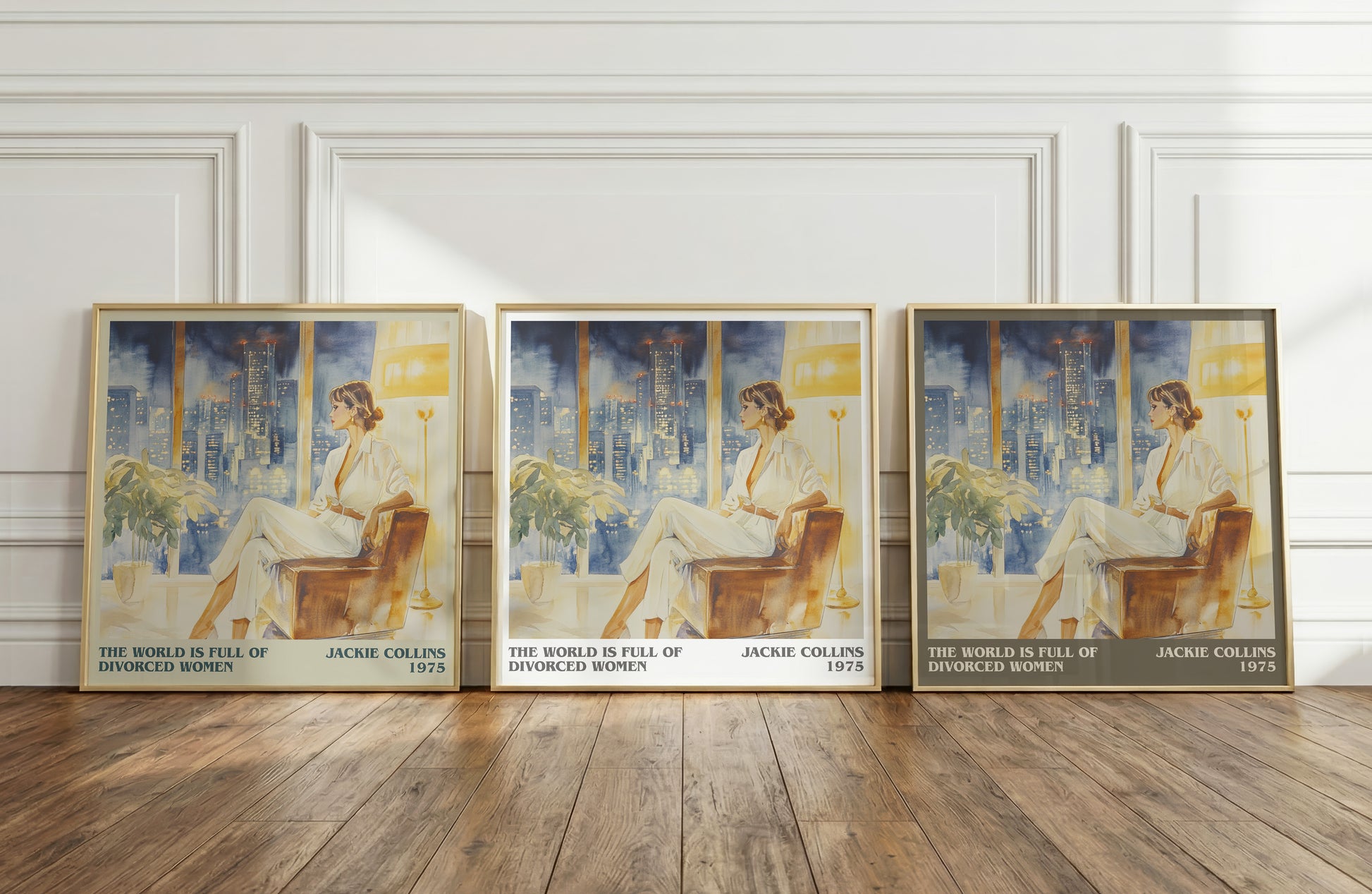 The World is Full of Divorced Women literary print framed by window – literary home decor
