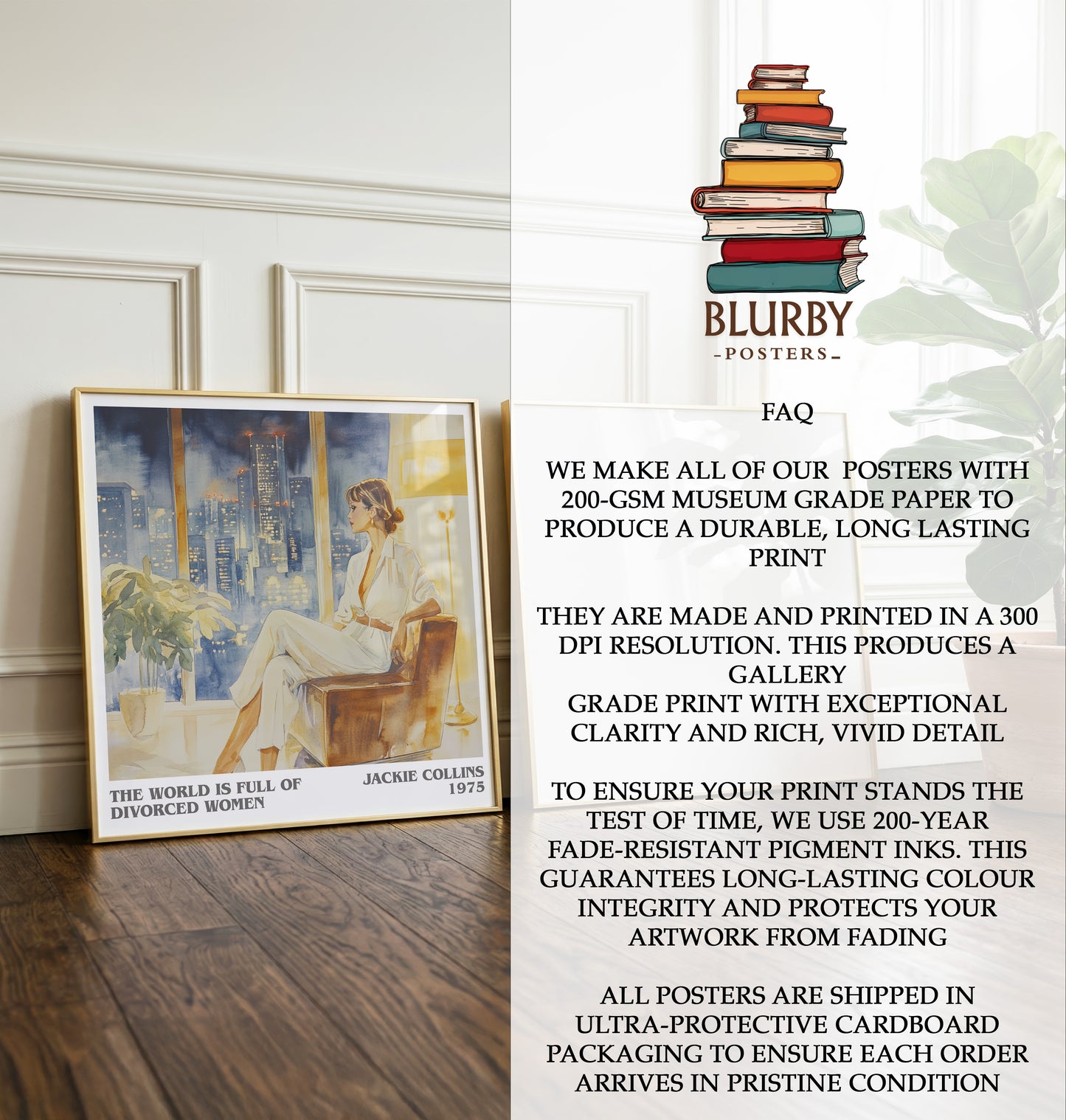 World is Full of Divorced Women Literary Art Print by Jackie Collins